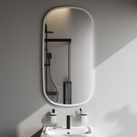 M8FMOX0651WGH Зеркало универсальное с контурной LED-подсветкой, ИК- сенсором, вытянутое, 65*124см, артикул M8FMOX0651WGH