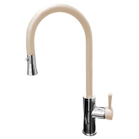 Смеситель для кухни с выдвижным изливом GranFest 7652, топаз, артикул 7652 топаз