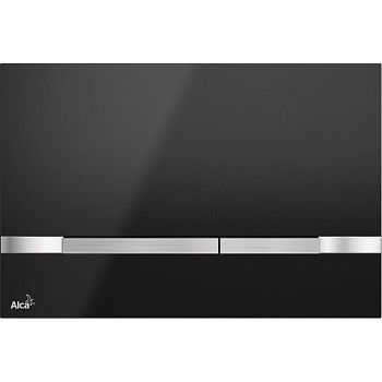 Клавиша смыва Alcaplast Flat Color STRIPE-BLACK Черная
