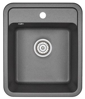 Кухонная мойка GRANULA Standart (4202, ЧЁРНЫЙ)