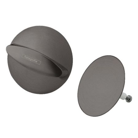 Крышка слива-перелива для ванн, Hansgrohe, Flexaplus наружная часть, для стандартных и нестандартных ванн, рукоятка и заглушка, регулировка перелива, цвет-шлифованный черный хром Крышка слива-перелива для ванн, Hansgrohe, Flexaplus наружная часть, для стандартных и нестандартных ванн, рукоятка и заглушка, регулировка перелива, цвет-шлифованный черный хром
