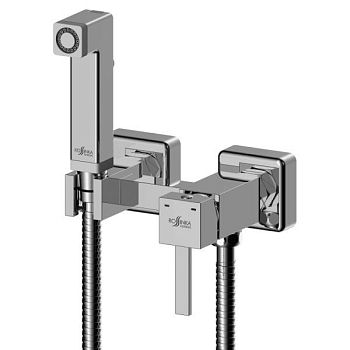 Гигиенический душ со смесителем Rossinka X25-54 Хром