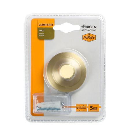 Крючок для ванной FIXSEN COMFORT  GOLD FX-87005, золото матовое, артикул FX-87005