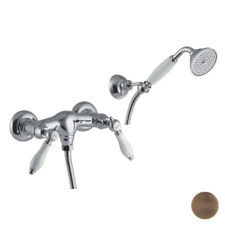 FIMA|Carlo Frattini Herend Смеситель для душа внешнего монтажа, с душевым комплектом, цвет бронза, артикул F5405BR