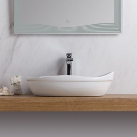 Раковина накладная BELBAGNO BB1362 520x340x150, артикул CZR-SC-Bi