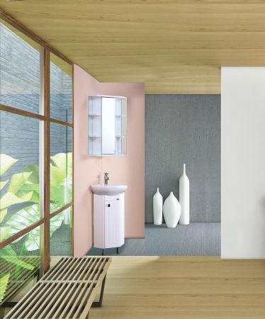 Тумба Onika Малютка 33 напольная, белая, угловая (ум. Радиан 33), артикул 103301