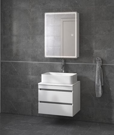 Зеркальный шкаф VIGO Geometry zsh.GEO.60.El, 60 см, артикул zsh.GEO.60.El