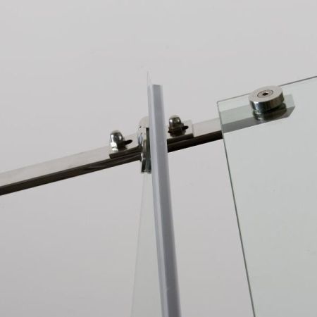 Душевой уголок Alex Baitler AB 214-100 100x100 профиль Хром стекло прозрачное, артикул AB214-100
