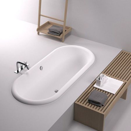 Agape Ottocento Ванна встраиваемая 178х79х59.5 см, слив-перелив хром, цвет: белый, артикул AVAS0968ZZS