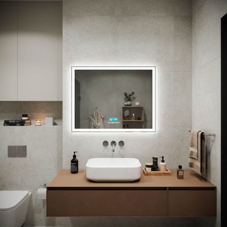 Зеркало для ванной комнаты SANCOS City 2.0  900x700  c  подсветкой, арт.CI2.900, артикул CI2.900