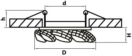 Светильник точечный встраиваемый декоративный под заменяемые галогенные или LED лампы Noce Lightstar 031904, артикул 031904