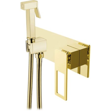 Гигиеническая лейка Q со смесителем  GOLD GOLD_Комплект