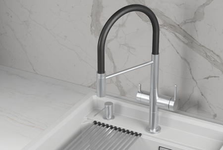 Смеситель для кухни GRANULA (8277, НЕРЖ), артикул 8277, НЕРЖ