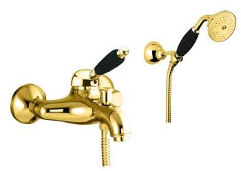 Смеситель для ванны Fiore IMPERIAL BLACK 89OO5104, золото