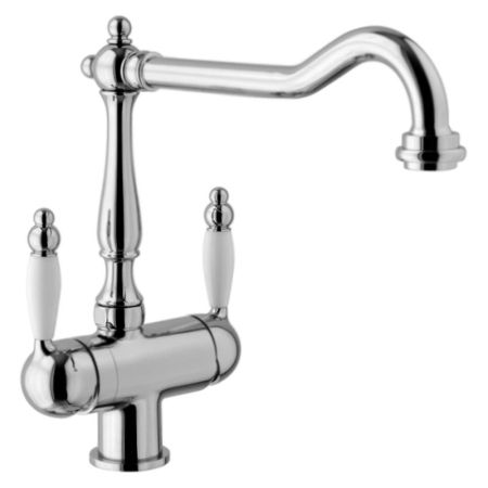 Смеситель для кухни Webert Kitchen Byblos BY920802 Хром Белый, артикул BY920802015