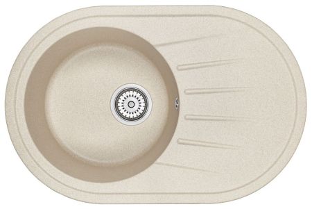 Кухонная мойка GRANULA Standart (7601, БЕЖЕВЫЙ), артикул 7601, БЕЖЕВЫЙ