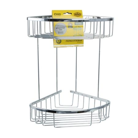 Полка металличеcкая угловая FIXSEN HOTEL FX-31051-2, хром, артикул FX-31051-2