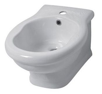 Disegno ceramica Paolina, подвесное биде, c крепежом, 54x39 см, цвет белый глянцевый