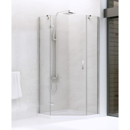 Душевое ограждение NEW TRENDY NEW AZURA L 80x80x195 K-0559 (хром), артикул K-0559