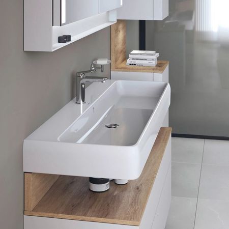 Duravit  Qatego Раковина накладная/подвесная 1200х470х125 мм, с 1 отв под смеситель, цвет белый, артикул 2382120000