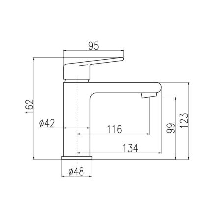 Смеситель для раковины Rav Slezak Colorado CO128.5Z, золото, артикул CO128.5Z
