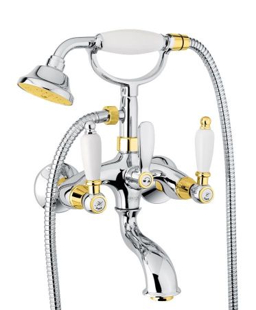 Смеситель для ванны Fiore COLONIALE 02CO0600, хром/золото
