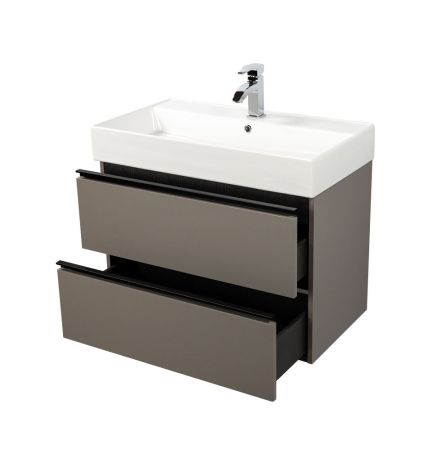 Комплект мебели Visobath Granada, 800 мм, цвет кварцевый матовый лак (Quarzo), артикул 76543/Quarzo