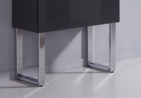 Puris, комплект из 2-х ножек для средних и высоких шкафов, цвет хром, артикул PZ11231