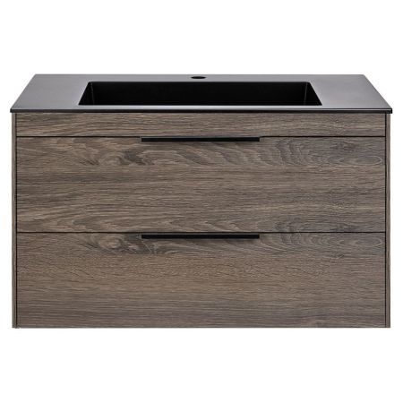 База под раковину Chiara 2D 800 подвесная, 2 выкатных ящика soft-close, R.Oak, артикул VMC-2C2800RO