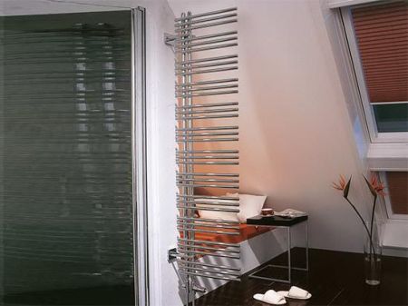 Водяной полотенцесушитель Zehnder Yucca asymmetric YA-170-050 Белый, артикул YA-170-050 RAL 9016