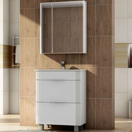 Тумба под раковину Vigo Laura 60 без фасада Белая