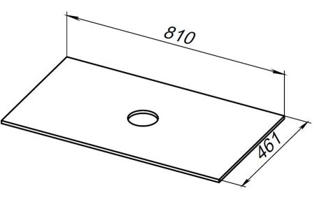 Столешница Allen Brau Reality 80 1.32023.DG-S пепел структ, артикул 1.32023.DG-S