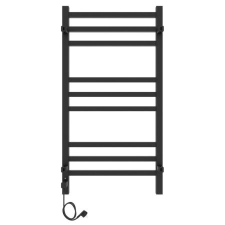 Полотенцесушитель электро "Астор ЧКЧ9 350х700", черный муар, правый