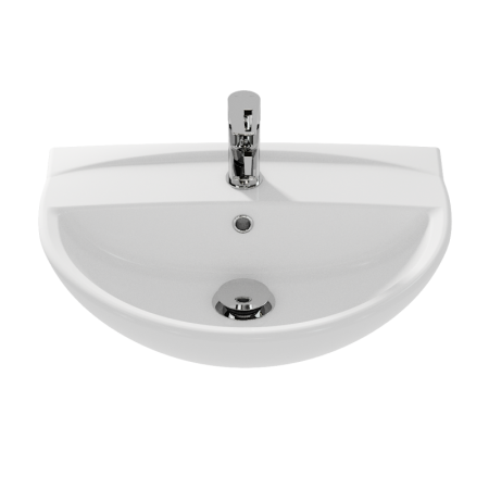 Раковина подвесная MITO RED 55 1 отв. (S-UM-MIR55/1-w), артикул S-UM-MIR55/1-w