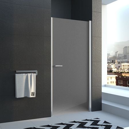 Душевая дверь Vianno 90x195 стекло рифленое профиль хром VN43-90-02-19C1