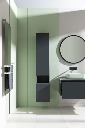 Шкаф-пенал Allen Brau Infinity 35 1.21010.AM L антрацит матовый, артикул 1.21010.AM