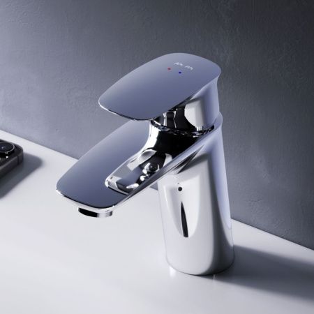 F71A82100 Spirit V2.1 смеситель д/умывальника с д/к, хром, шт F71A82100 Spirit V2.1 смеситель д/умывальника с д/к, хром, шт