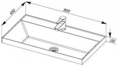 Раковина для тумбы Aquanet Орлеан 80, артикул 00179395