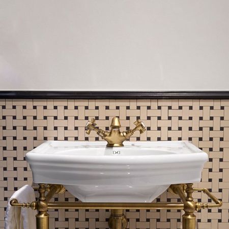 Devon New Etoile Раковина (50.3х40xh18 см) с 1 отверстием под смеситель, цвет белый, артикул IBLP1FNET