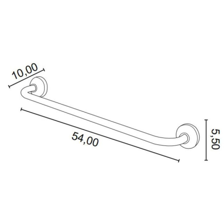 ALL.PE Hotel Держатель для полотенца 54см, хром, артикул HO111cr