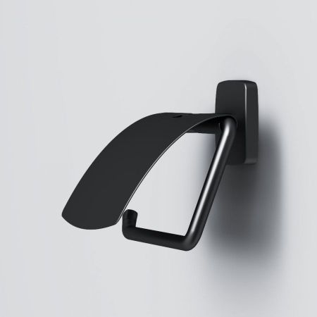 A90341422 Gem, Держатель для туалетной бумаги с крышкой, черный, артикул A90341422