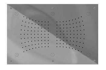 Graffio, прямоугольная потолочная душевая головка 70х50 см, 2 режима: дождь и 6 распылителей, цвет хром