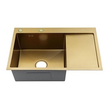 Мойка для кухни Fmark FSC7550C-L, матовое золото