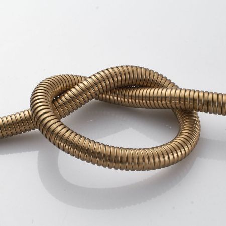 Шланг для душа Shevanik SE18-10 (100 см), золотой сатин