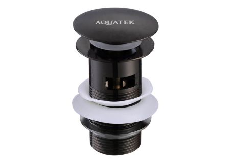 Сливной набор для раковины AQUATEK, матовый черный AQ6001MB Сливной набор для раковины AQUATEK, матовый черный AQ6001MB