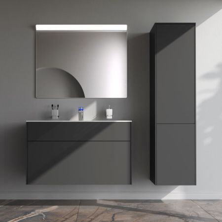 M50AFHX1003GM Inspire V2.0, База под раковину, подвесная, 100 см, 3 ящика, push-to-open, графит мато