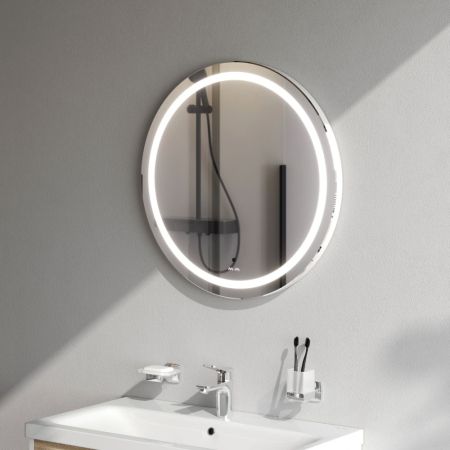 M85AMOX0651WG Универсальное зеркало с контурной LED-подсветкой, ИК- сенсором, круглое, 65 см, артикул M85AMOX0651WG