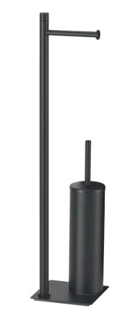 Gedy Trilly, стойка: бумагодержатель/металлический ерш, цвет черный матовый, артикул TR32(14)