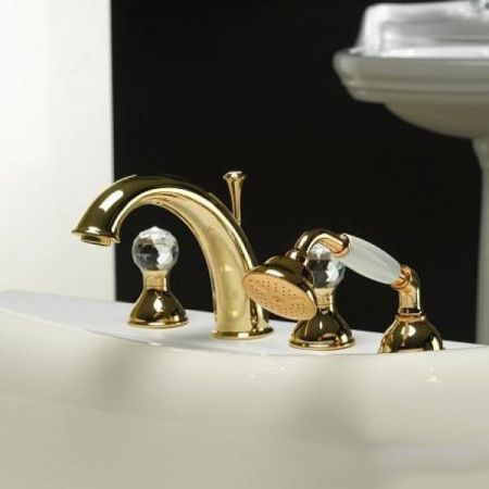 Смеситель на борт ванны Webert Karenina KA730101010, золото