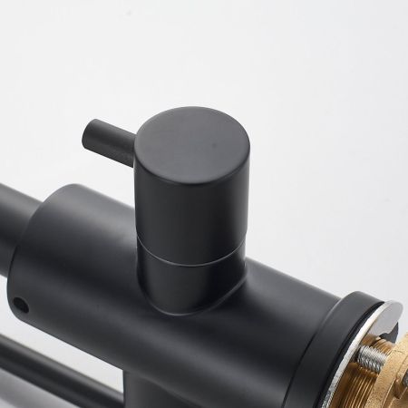 Смеситель для кухни с подключением фильтра воды Raffine F118H, черный